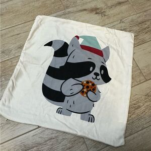 Christmas Raccoon Pillow Cover